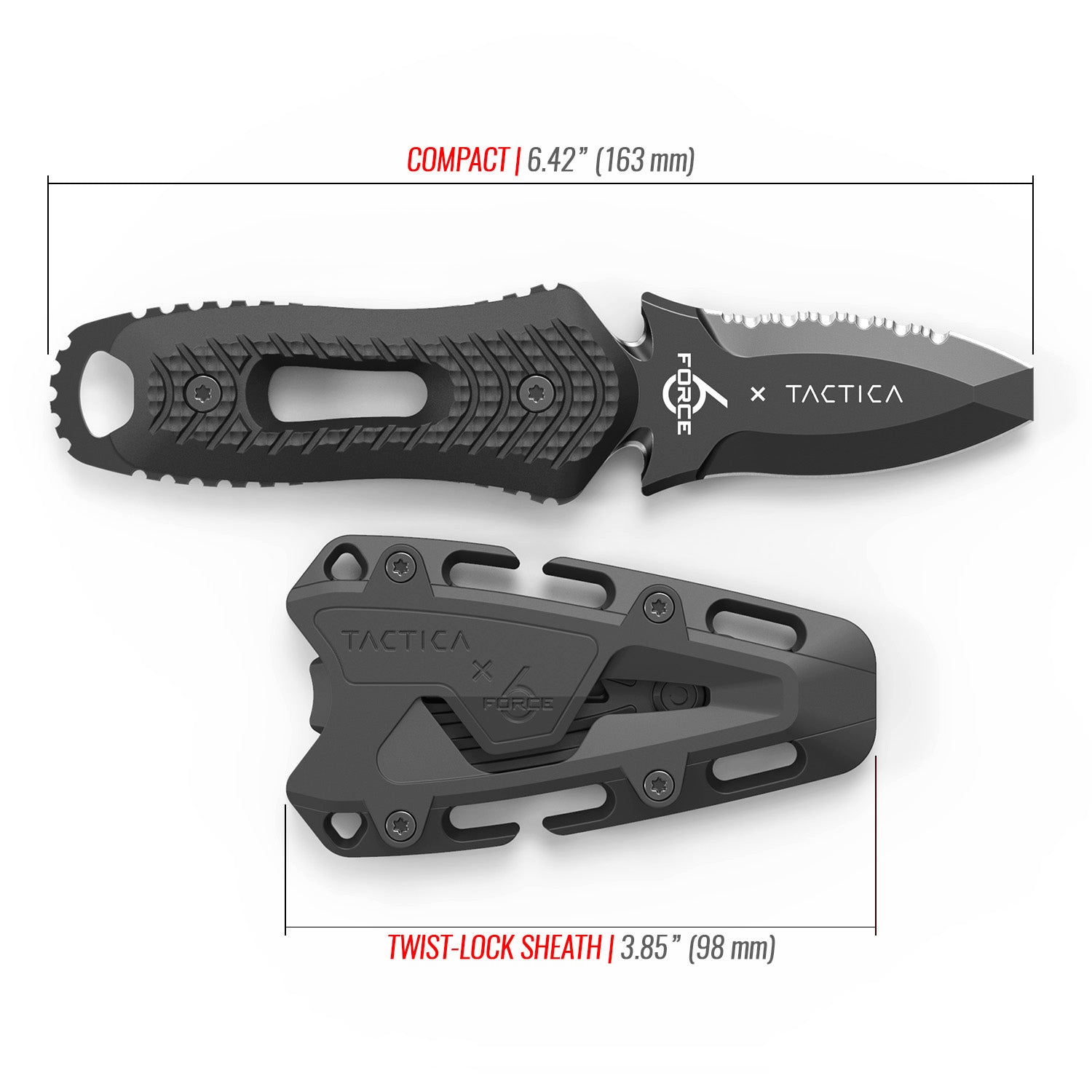TWIST-LOK BLACK COMPACT KNIFE BLUNT