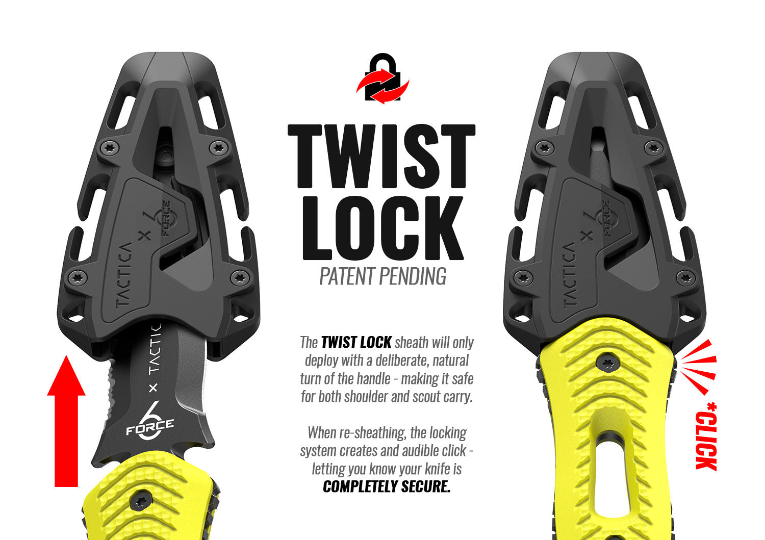 TWIST-LOK BLACK COMPACT KNIFE BLUNT