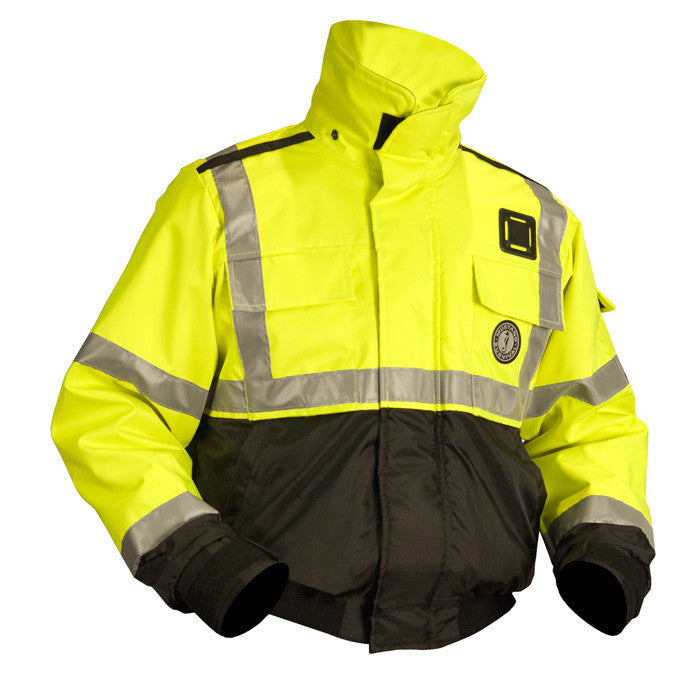 MJ6214 T3 Mustang High Visibility Flotation Bomber Jacket