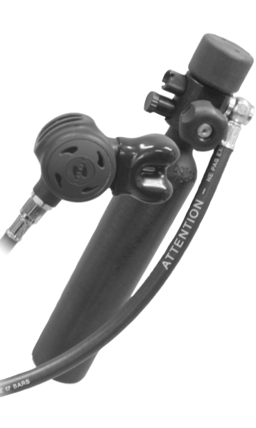 Aqua Lung SEA 20u201d hose dial gauge, no on/off, no cylinder (USCG Model)