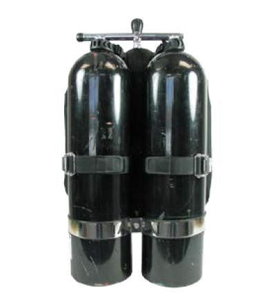 Aqua Lung Black Ice BCD Twin Cylinder Kit