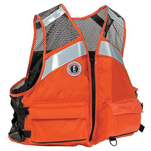 MV1254 T1 Mustang Industrial Mesh Vest w/ SOLAS Reflective Tape