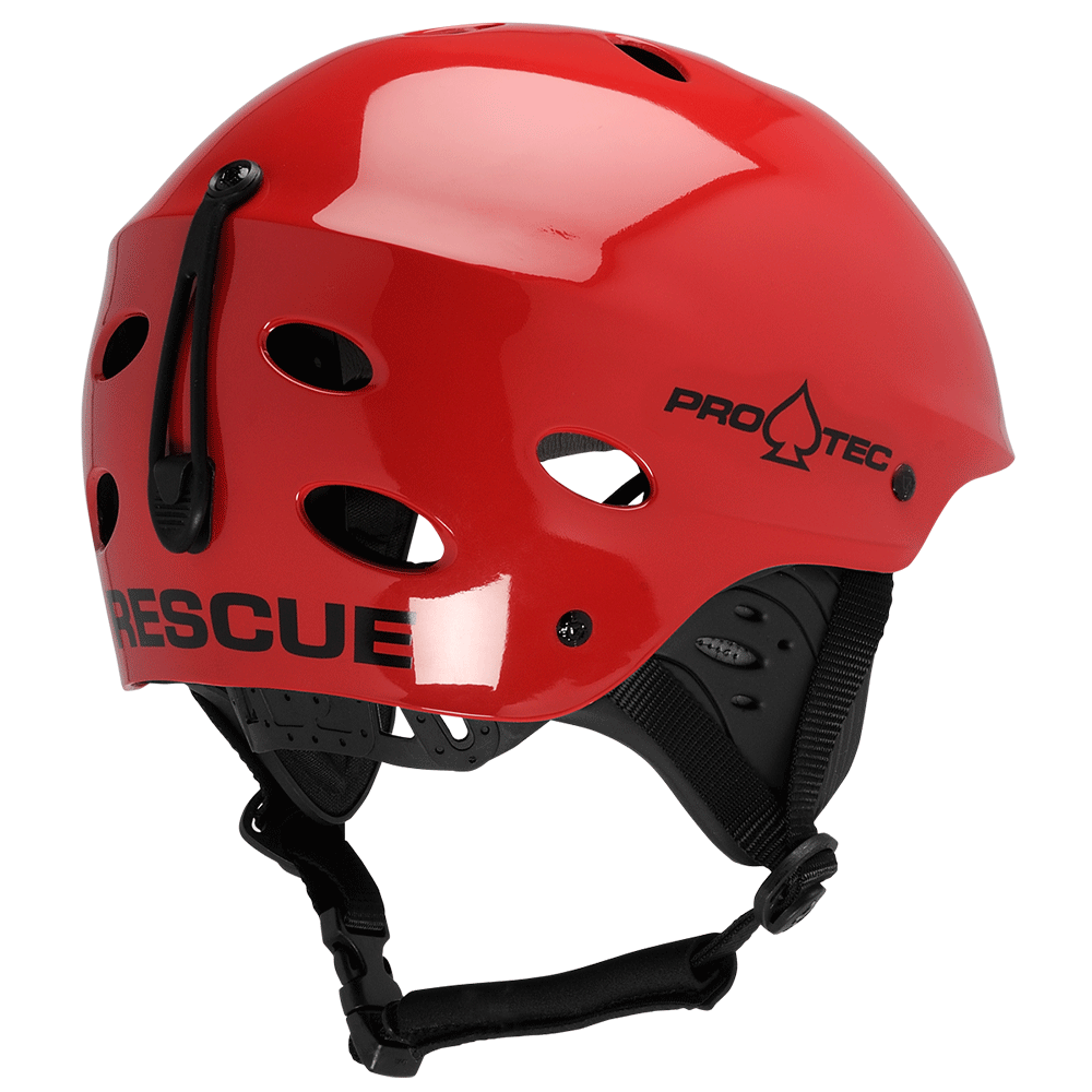 ACE WATER RESCUE HELMET - GLOSS RED