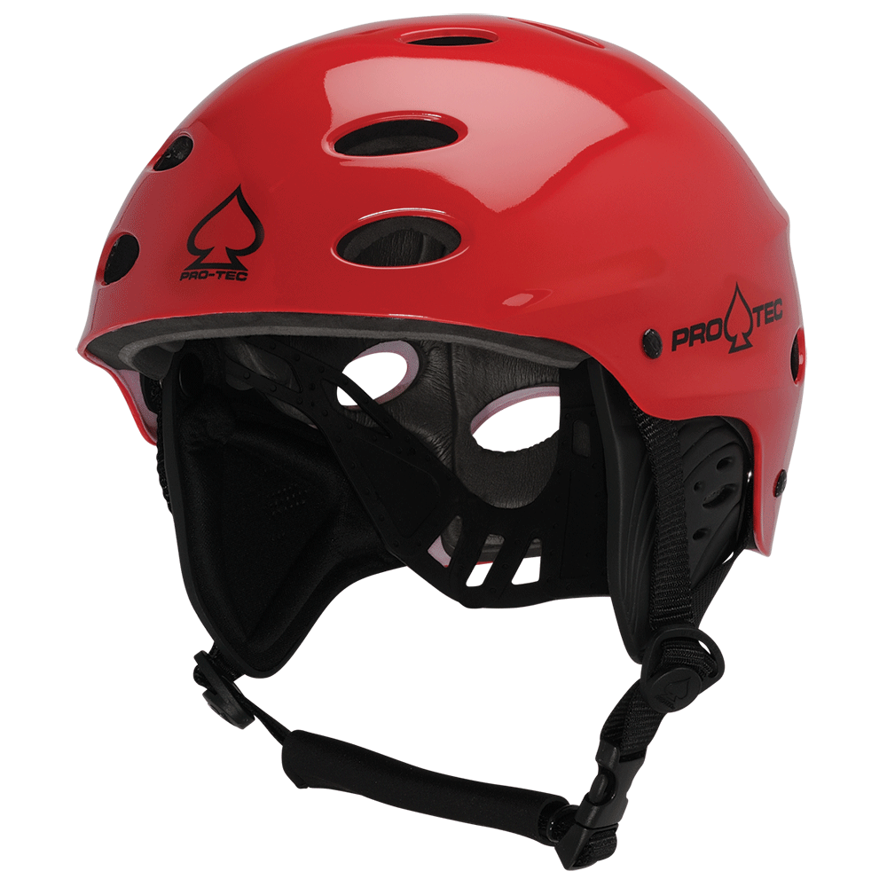 ACE WATER RESCUE HELMET - GLOSS RED