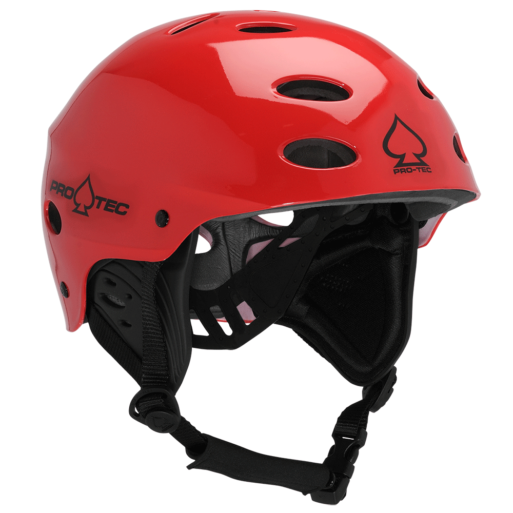 ACE WATER RESCUE HELMET - GLOSS RED