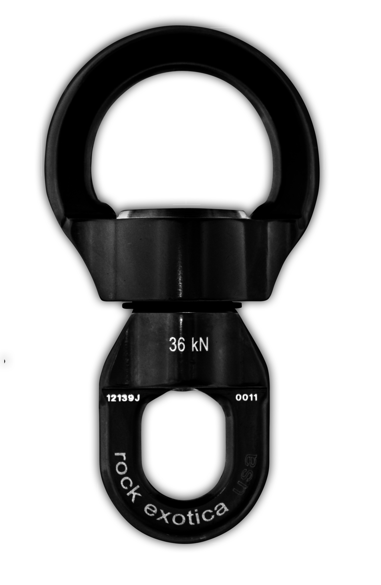 Rock Exotica Stainless Round Swivel, Black - RescueGear.com
