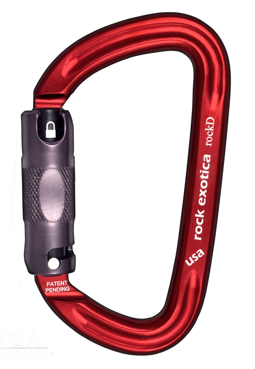 Rock Exotica RockD Auto-Lock Carabiner - RescueGear.com
 - 1