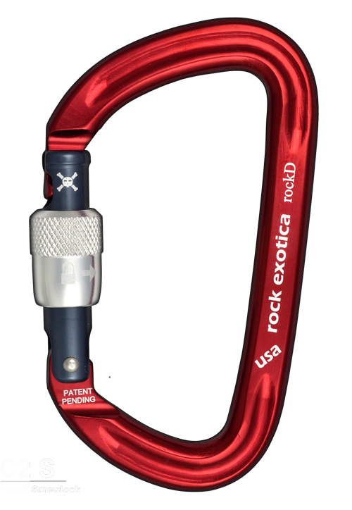 Rock Exotica RockD Screw-Lock Carabiners - RescueGear.com
 - 1