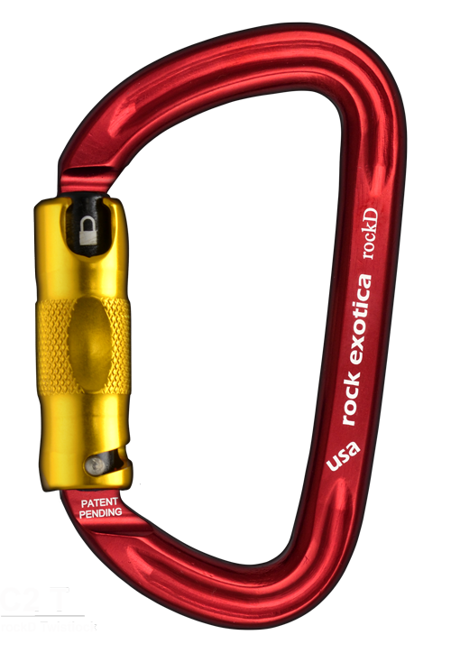Rock Exotica RockD Twist-Lock Carabiner - RescueGear.com
 - 1