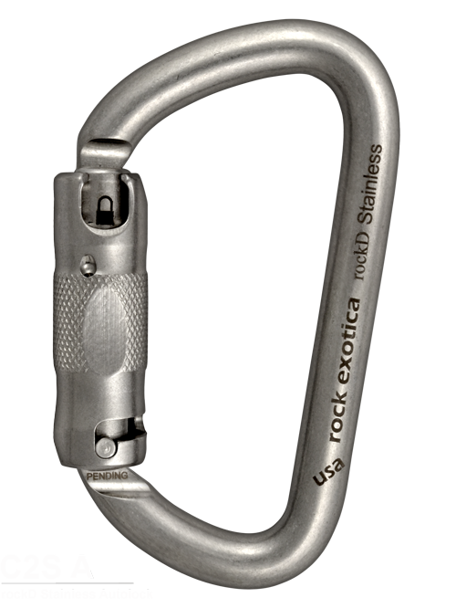 Rock Exotica RockD Stainless Carabiner - RescueGear.com
 - 1