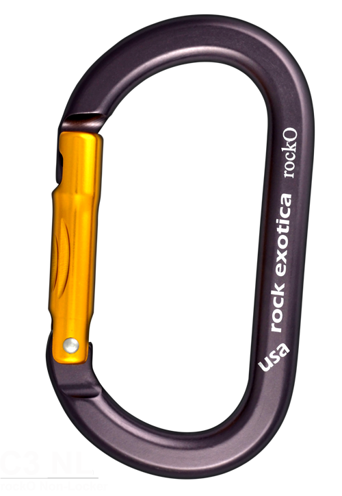 Rock Exotica RockO Non-Locker Carabiner - RescueGear.com
 - 1