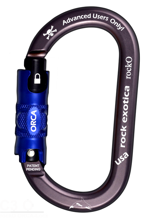 Rock Exotica RockO Orca-Lock Carabiner - RescueGear.com
 - 1